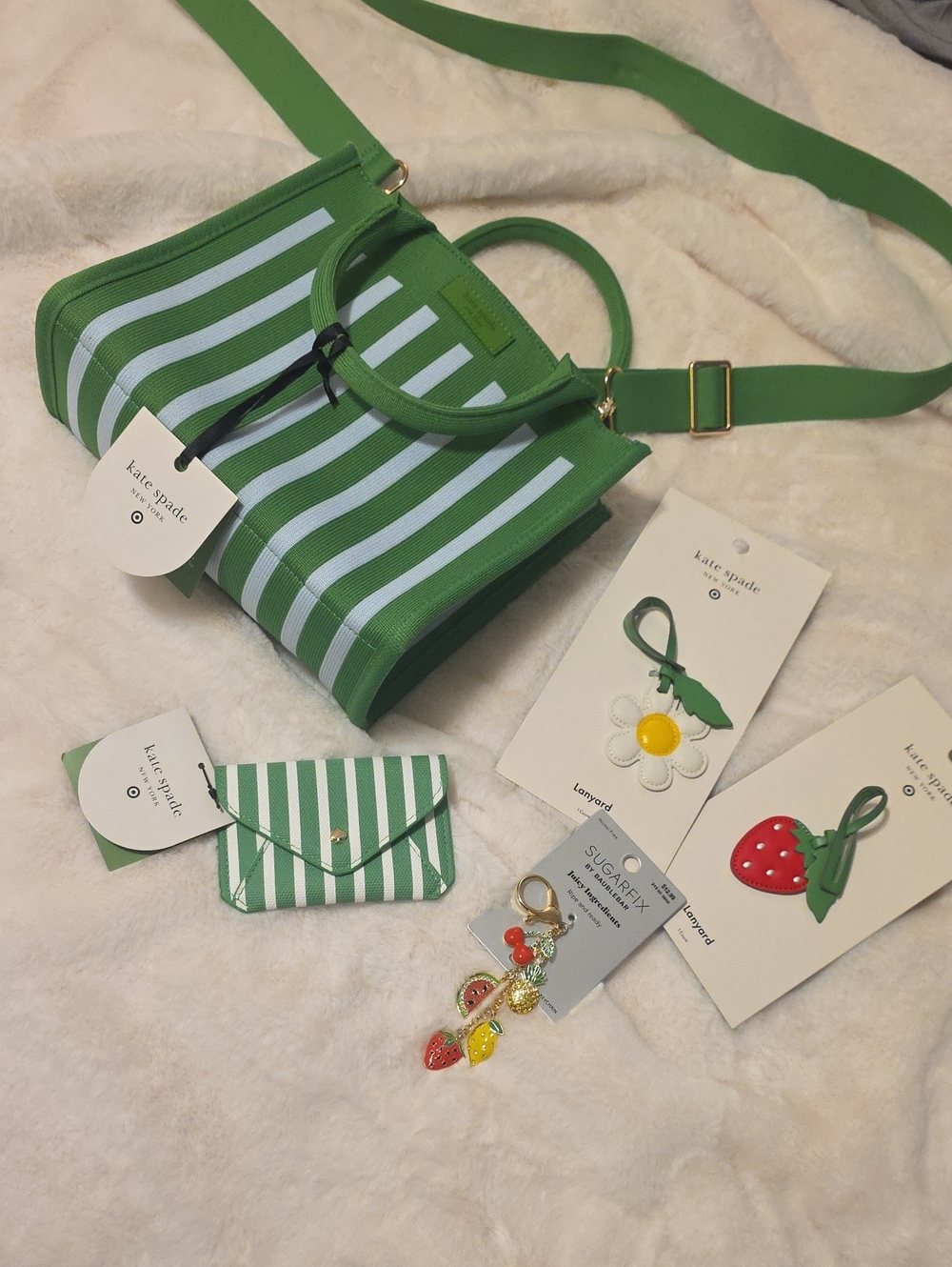 Kate Spade Bag Wallet Charm Bundle Nwt
